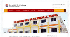 Desktop Screenshot of gandhiprcollege.com