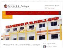 Tablet Screenshot of gandhiprcollege.com